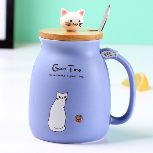 Taza Creativa De Gatito De 500ml, Tazas De Té De Cerámica Con