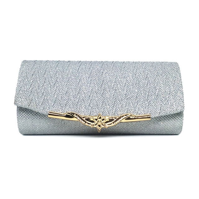 

Fashion Chain Dinner Bag Clutch Shoulder Messenger Bag Women Wallet(Silver)