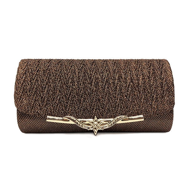 

Fashion Chain Dinner Bag Clutch Shoulder Messenger Bag Women Wallet(Brown)
