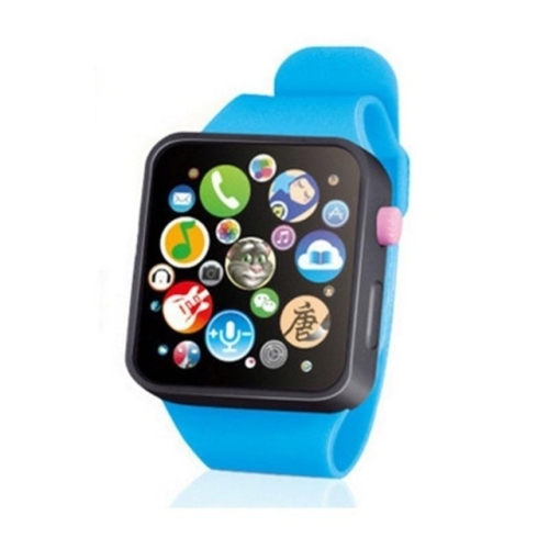 

Kids Early Education Toy Wrist Watch 3D Touch Screen Music Smart Teaching Children Birthd, Chinese Version(Baby Blue)