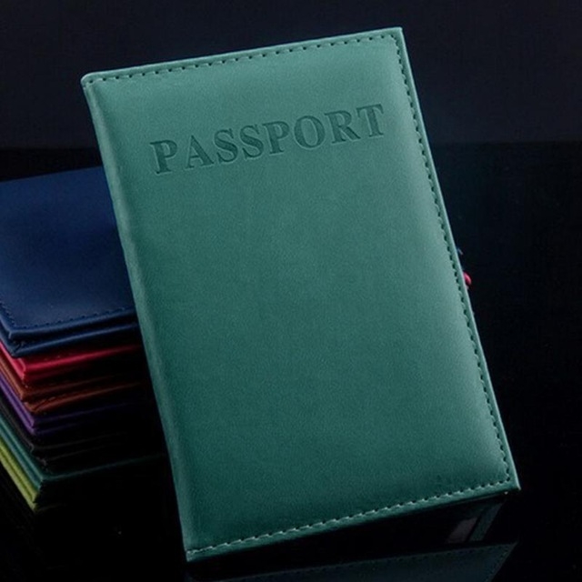 

Artificial Leather Travel Passport Cover(deep green)