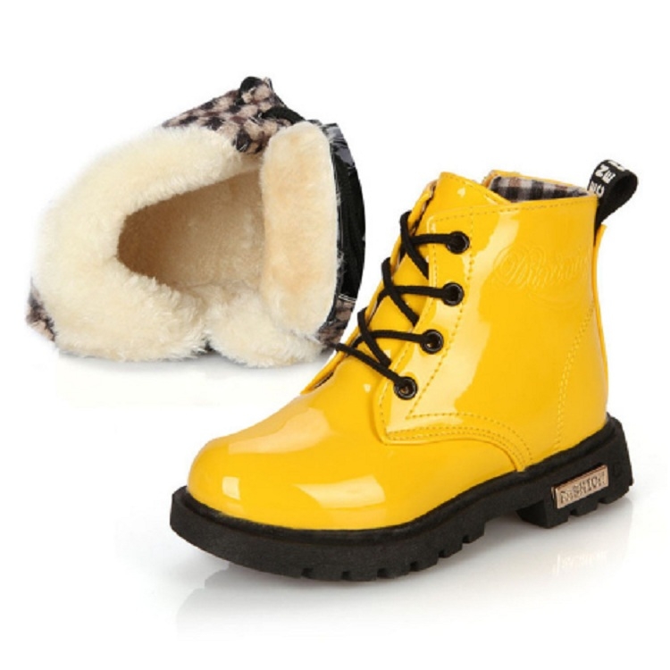 Zapatos para niños Cuero de PU con cordones Zapatillas altas para niños  Otoño Invierno Zapatos para