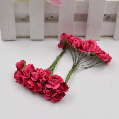 Foam-Mousse-roses roses têtes couleurs!!! De roses 5cm/12 pièce Div 