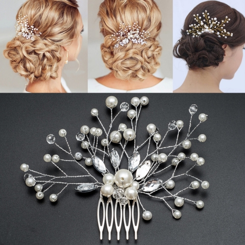 Wedding  Accessories  Hair Combs Bridal Clips Rhinestone Tiara  Pearl Hair Pin