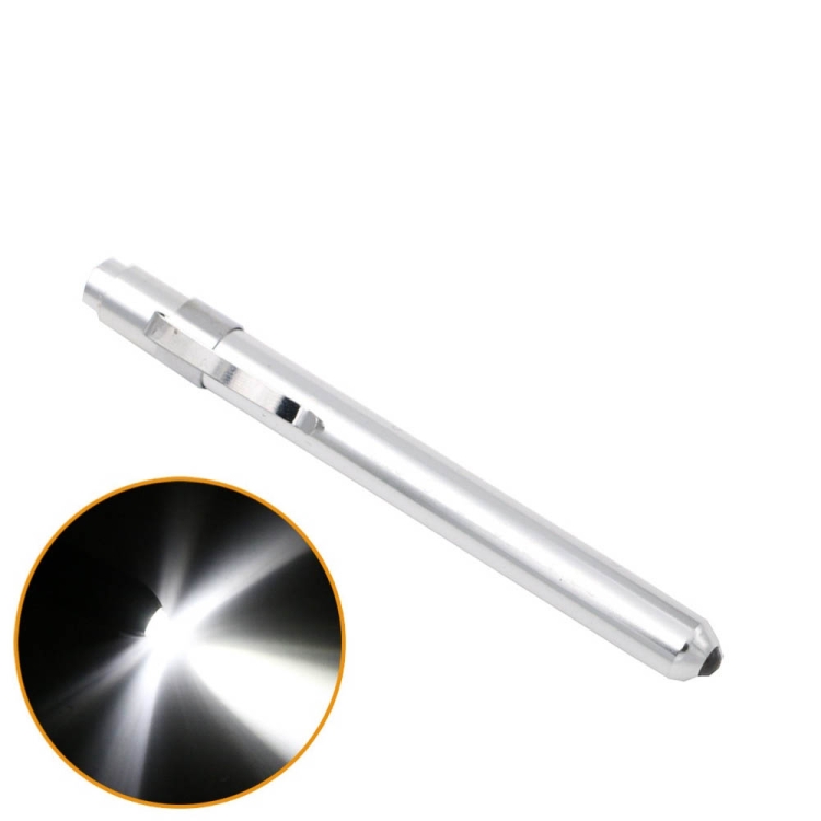 5-Pack LED Pen Light Flashlights – Mini Pocket Medical Penlight With Clip, Black