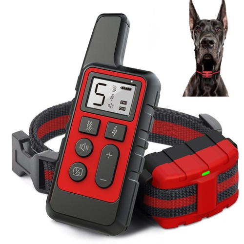 500m Dog Training Bark Stopper Remote Control Electric Shock Waterproof Electronic Collar(Red) 2m power concrete vibrator vibrating motor remove air bubbles cement vibration 4000rpm 110v
