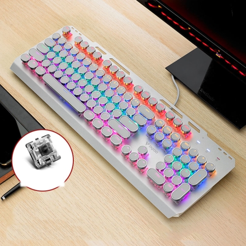 Rapoo GK500 Punk Edition 104 Keys Mixed Color Backlit Gaming Mechanical ...