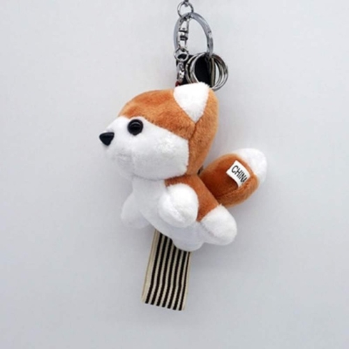 husky plush keychain