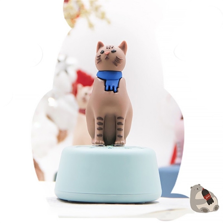 Cartoon Cat Shape Countdown Timer Student Learning Time Manager Kitchen  Timer Mechanical Reminder(Light Green)