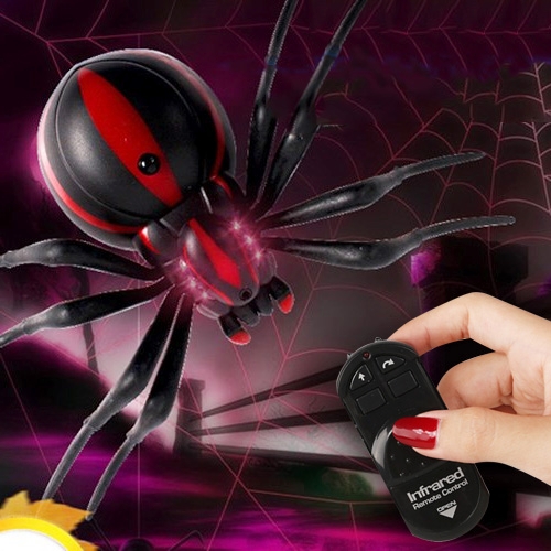 Araignée effrayante effrayante à télécommande infrarouge jouet drôle,  taille: 16 * 10cm