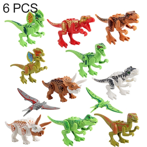 

6 in 1 Intelligent Toys DIY ABS Material Building Blocks Dinosaurs, Random Style Delivery