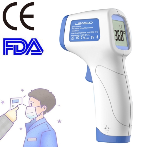 

[HK Warehouse] LEAGOO T02 Non-contact Forehead Body Infrared Thermometer, Temperature Range: 32.0 Degree C - 42.0 Degree C(Blue)