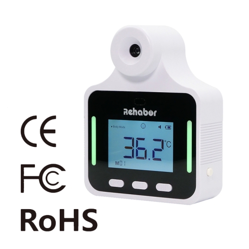 

KF150 Long-distance Handsfree Non-contact Forehead Body Light-sensitive Distance Sensor Infrared Thermometer, 2.8 inch LCD Display Screen