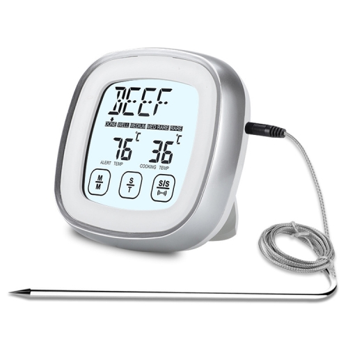

TS-BN53-A Digital Kitchen Food Cooking BBQ Wireless Touch Screen Thermometer with Timer & Alarm
