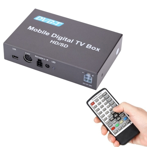 Remote DVB-T HD/SD Mini Mobile Car Digital TV Box Analog Tuner Signal Receiver