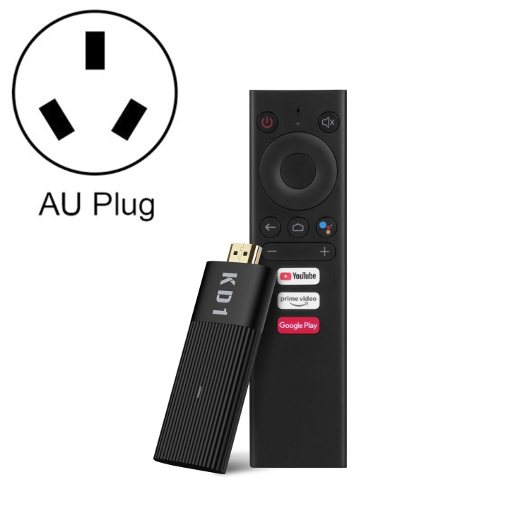 

MECOOL KD1 Android TV Dongle TV Stick, Support Google Assistant, AU Plug