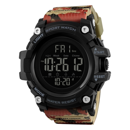

SKMEI 1384 Multifunctional Men Outdoor Fashion Noctilucent Waterproof LED Digital Watch(Camouflage)