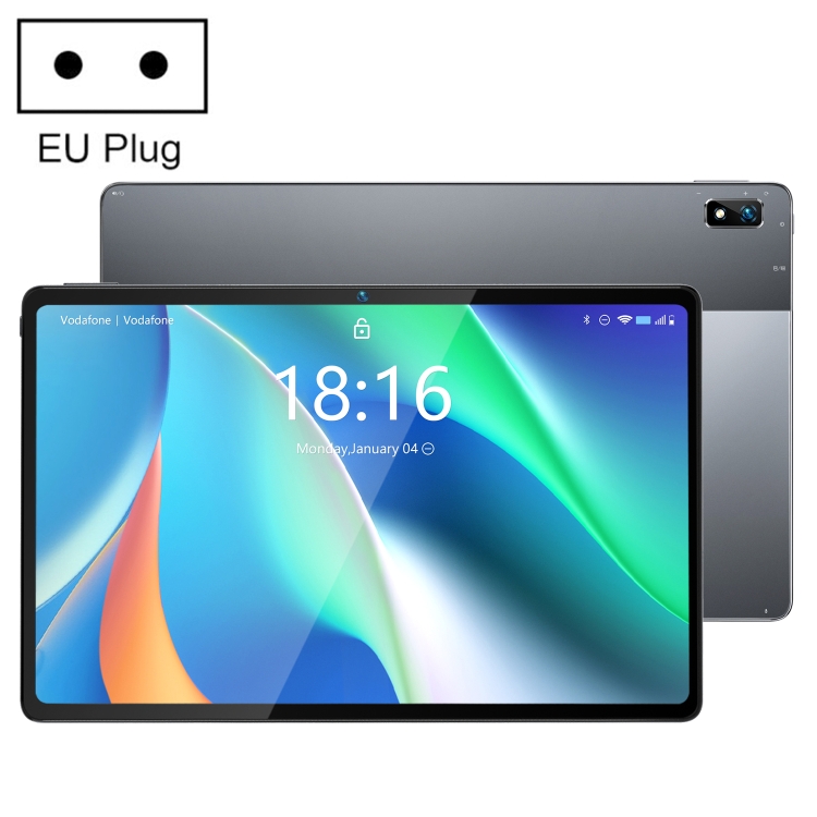 

BMAX MaxPad i11, 10.4 inch, 8GB+128GB, Android 11 OS Unisoc T618 Octa Core 2.0GHz, Support Face Unlock / Dual SIM / TF Card, Network: 4G, EU Plug(Space Grey)