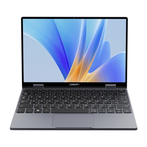 CHUWI MiniBook X Yoga Laptop, 10.8 inch, 12GB+512GB, Windows 10, Intel Celeron  N5100 Quad Core 1.1GHz-1.8GHz, Support WiFi 6 / Bluetooth / TF Card, EU Plug(Dark Gray)