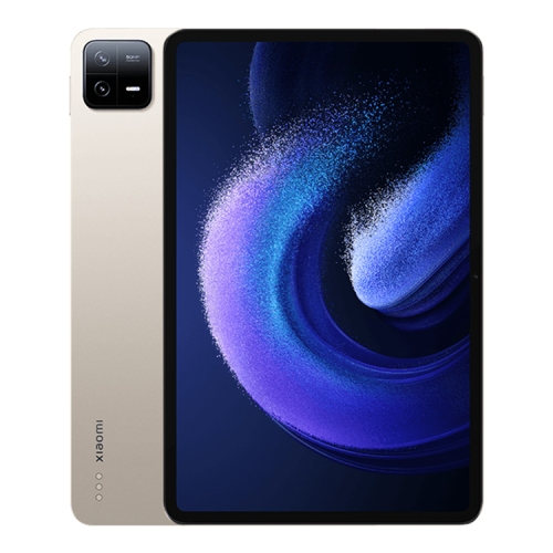 

Xiaomi Pad 6, 11.0 inch, 6GB+128GB, MIUI 14 Qualcomm Snapdragon 870 7nm Octa Core up to 3.2GHz, 8840mAh Battery, Support BT, WiFi (Gold)