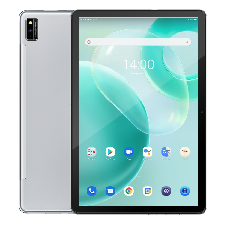 

[HK Warehouse] Blackview Tab 10 Pro, 10.1 inch, 8GB+128GB, Android 11 MT8788V Octa Core 2.0GHz, Support Dual SIM & WiFi & Bluetooth & TF Card, Network: 4G, Global Version with Google Play, EU Plug(Silver)