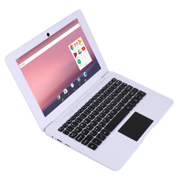 

1011-A64 F1 Laptop, 10.1 inch, 2GB+32GB, Android 7.1 OS, Allwinner A64 Quad Core 1.3GHz CPU, Support SD Card & Bluetooth & WiFi & Mini HDMI, US Plug (White)