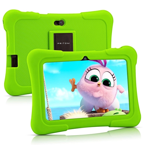 

Pritom K7 Kids Education Tablet PC, 7.0 inch, 1GB+16GB, Android 10 Allwinner A50 Quad Core CPU, Support 2.4G WiFi / Bluetooth / Dual Camera, Global Version with Google Play(Green)