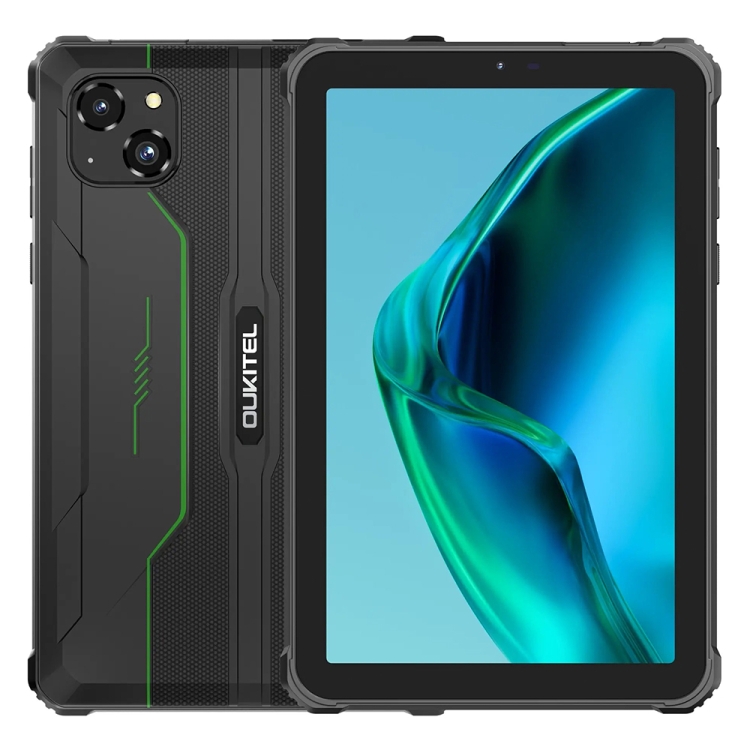 

[HK Warehouse] OUKITEL RT3 Pro 4G Network IP68/IP69K Rugged Tablet, 4GB+128GB, 8.0 inch Android 14 MediaTek G81 Octa-Core Support Dual SIM, EU Plug (Green)