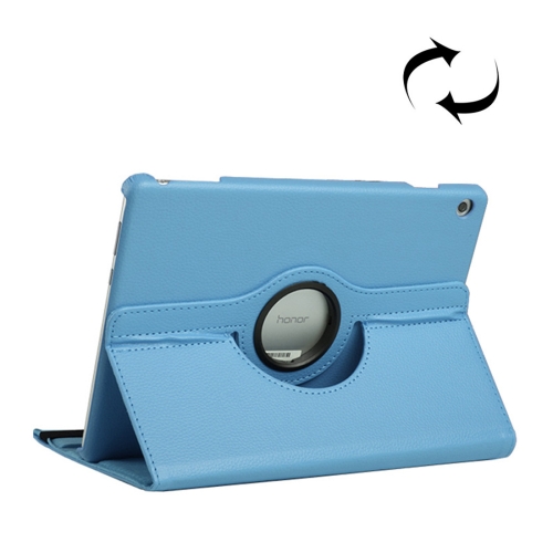 

Litchi Texture Horizontal Flip 360 Degrees Rotation Leather Case for Huawei MediaPad T5 10.1, with Holder (Blue)