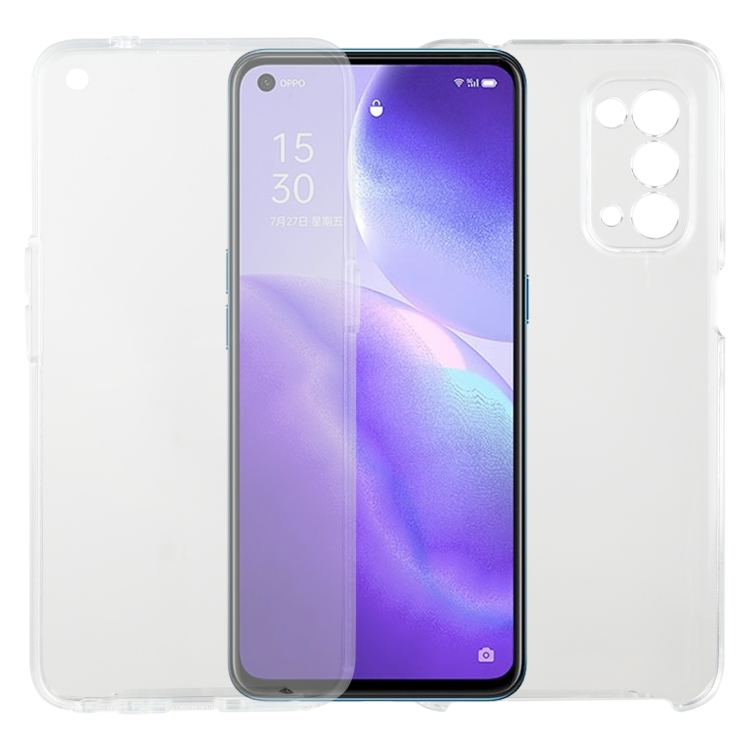 

For OPPO Find X3 Lite PC+TPU Ultra-thin Double-sided Full Coverage Transparent Soft Case