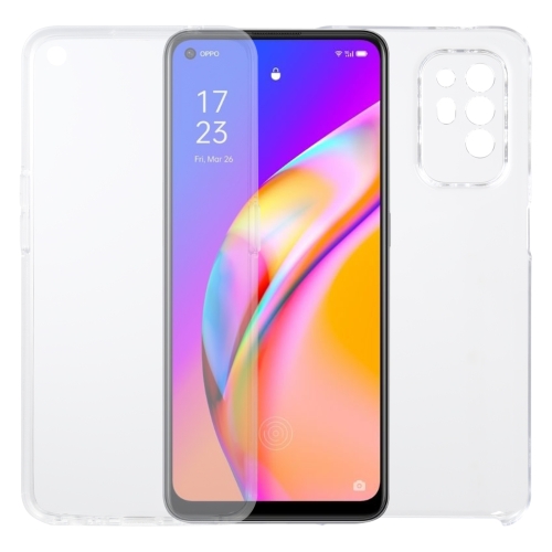 

For OPPO F19 Pro+ 5G/A94 5G/Reno5 Z PC+TPU Ultra-Thin Double-Sided All-Inclusive Transparent Case