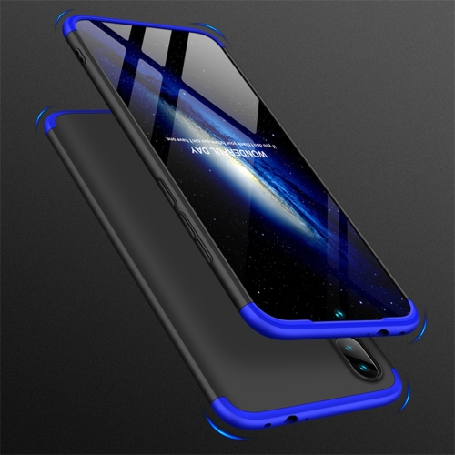 

GKK Three Stage Splicing Full Coverage PC Case for Xiaomi Redmi Note 7 (Black Blue)