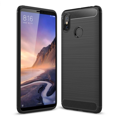 

Brushed Texture Carbon Fiber Shockproof TPU Case for Xiaomi Mi Max 3(Black)