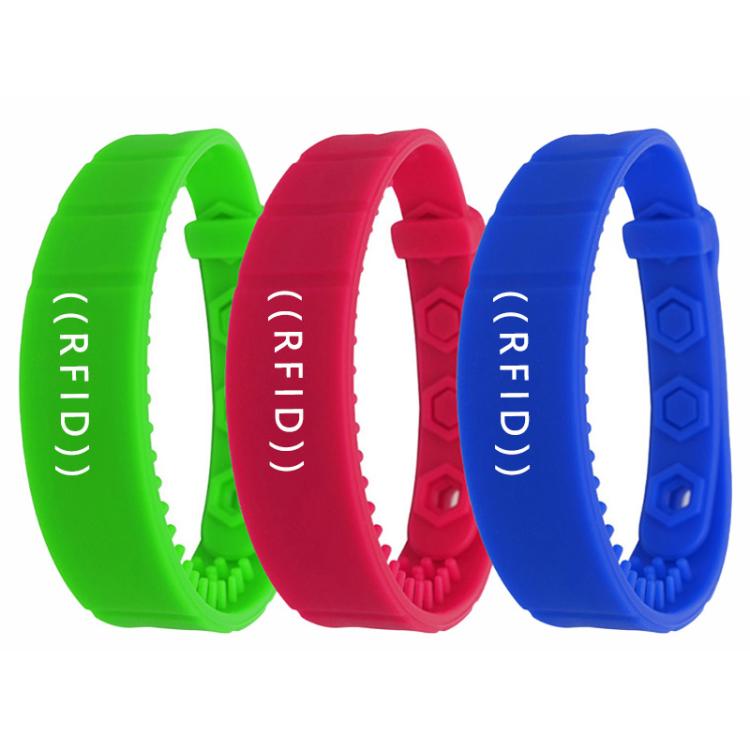 

C14 IC Chip NFC Waterproof Silicone RFID Wristbands