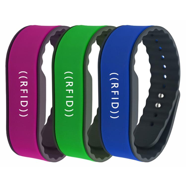 

C18 IC Chip NFC Waterproof Silicone RFID Wristbands
