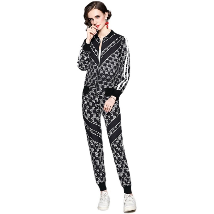 

Ladies Slim Breathable Printing Suit (M)