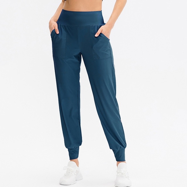 

Autumn And Winter Loose Sports Trousers For Ladies (Color:Sea Blue Size:L)