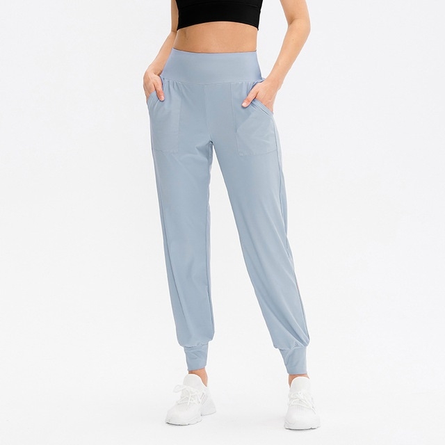 

Autumn And Winter Loose Sports Trousers For Ladies (Color:Light Blue Size:L)