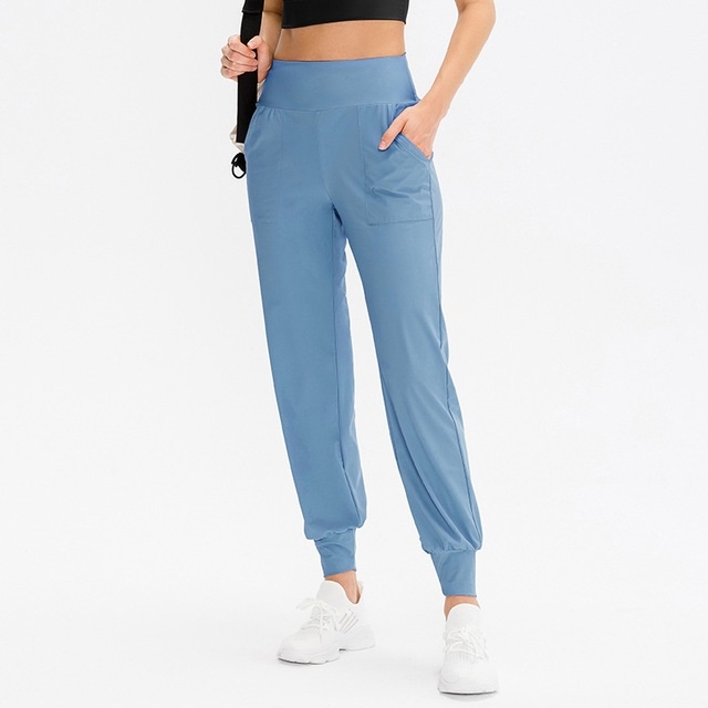 

Autumn And Winter Loose Sports Trousers For Ladies (Color:Fog Blue Size:XL)