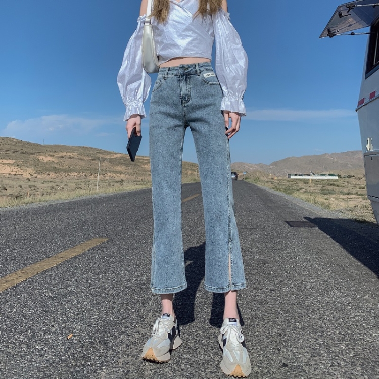 Spring Summer Loose Straight Leg Jeans 