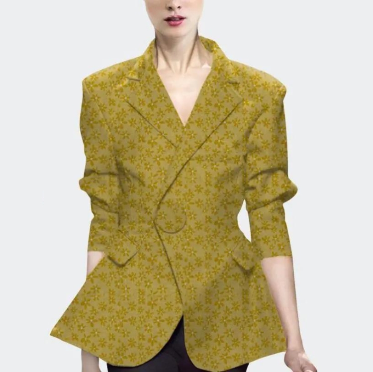 

Women Printed Floral Blazer (Color:As Show Size:XXL)