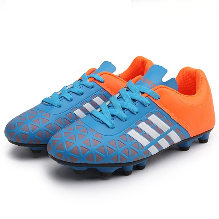 SUNSKY - Zapatos de fútbol de PU cómodos y ligeros para niños y adultos  (Color: Azul Talla: 38)