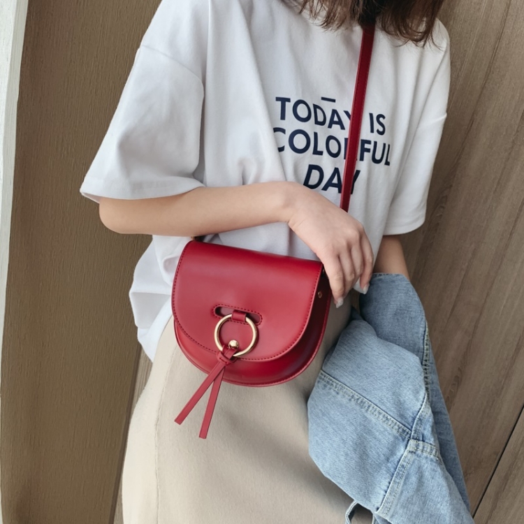 Bolso bandolera de cuero PU para mujer Bolso bandolera (rojo)