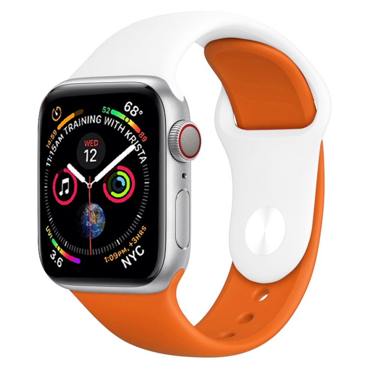 

Double Colors Silicone Watch Band for Apple Watch Series 3 & 2 & 1 42mm