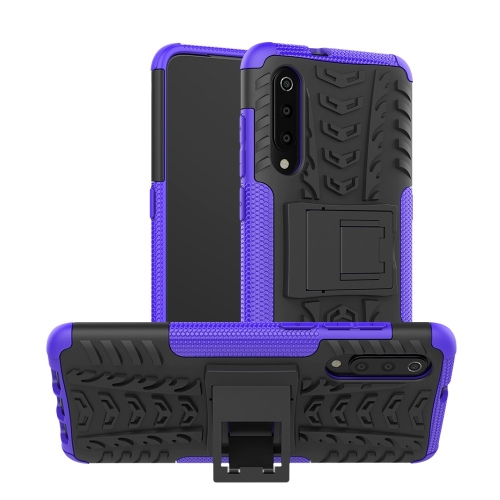 

Tire Texture TPU+PC Shockproof Phone Case for Xiaomi Mi 9, with Holder