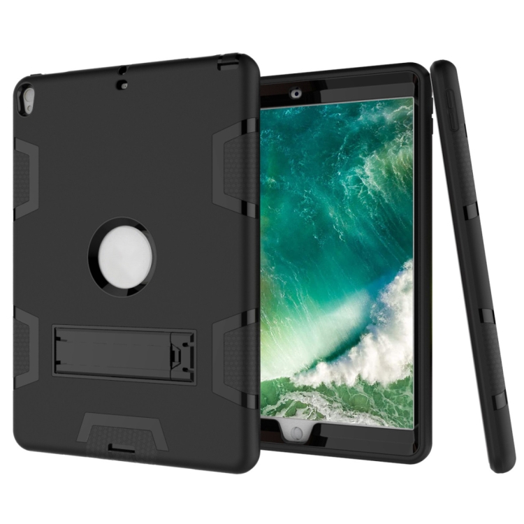 

Contrast Color Silicone + PC Shockproof Case for iPad Air 2019 10.5 inch / Pro 10.5 inch, with Holder