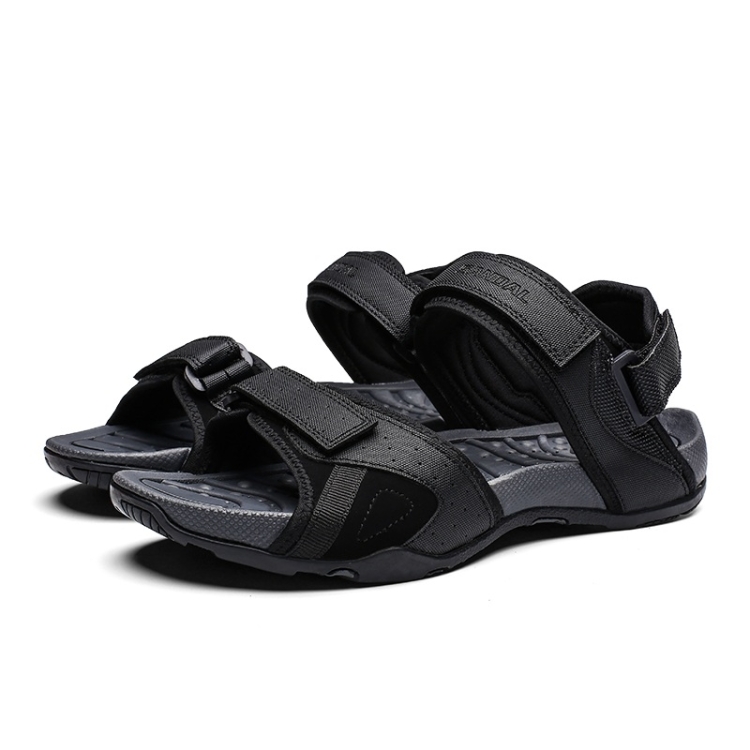 SUNSKY - Sandalias informales cómodas, transpirables y portátiles para  hombres (Color: Negro Talla: 45)