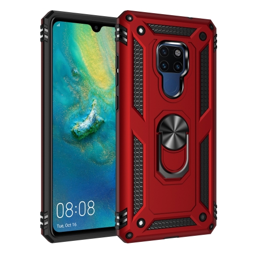 

For Huawei Mate 20 Armor Shockproof TPU + PC Protective Case with 360 Degree Rotation Holder (Red)