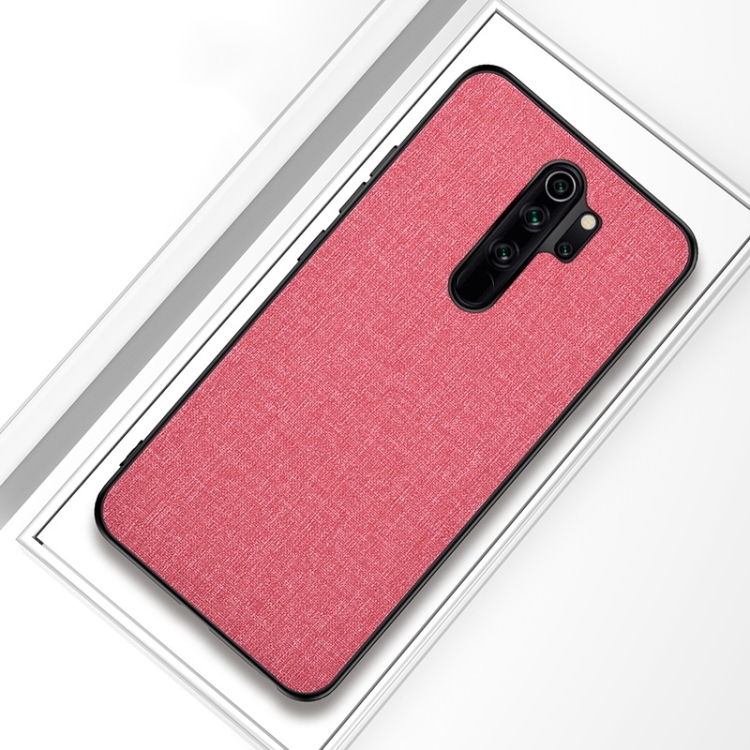

For Xiaomi Redmi Note 8 Pro Shockproof Cloth Texture PC + TPU Protective Case (Pink)