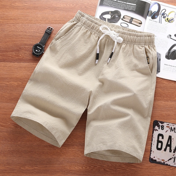 Pantalones de chándal de sección fina para hombre (Color: Caqui Talla: L)